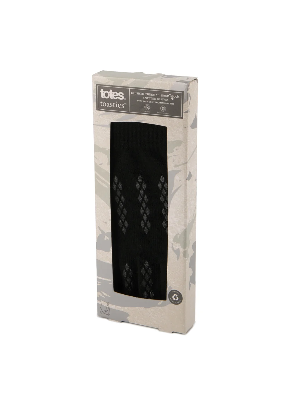 Totes Isotoner Black Stretch Knitted SmarTouch Gloves - One Size Image 3
