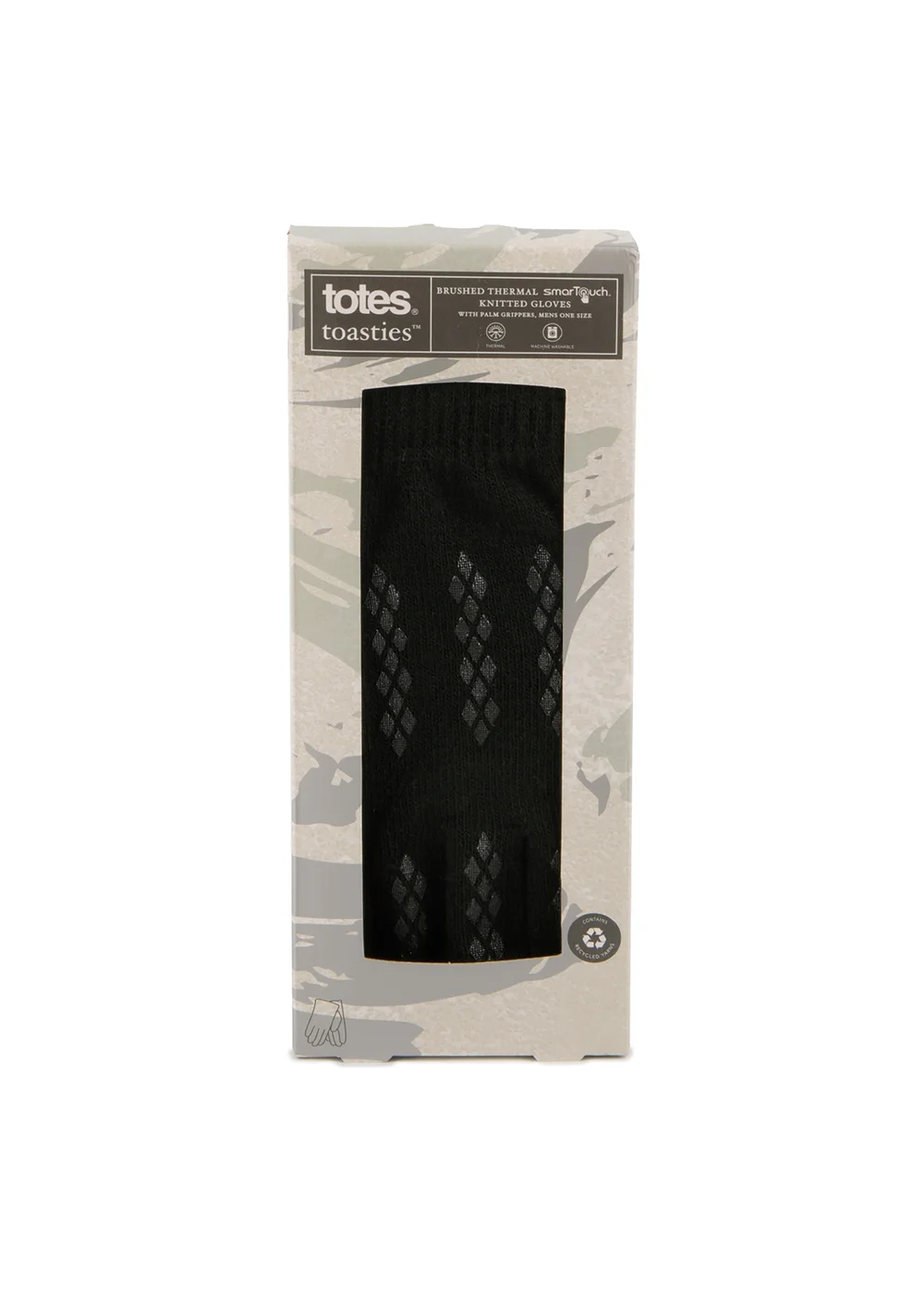 Totes Isotoner Black Stretch Knitted SmarTouch Gloves - One Size Image 4