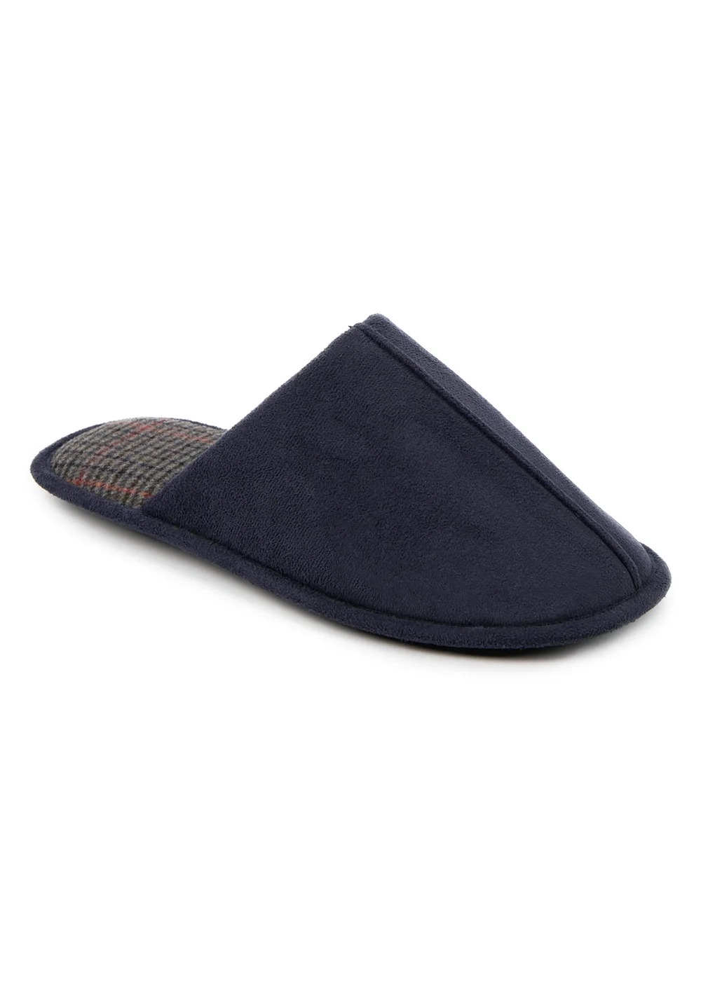 Totes Isotoner Navy Centre Seam Mule - 7-8 Image 4