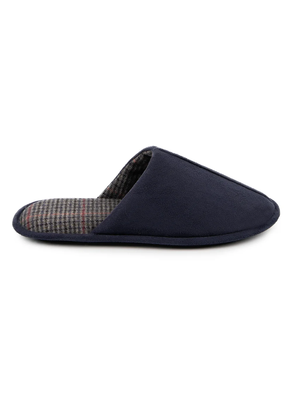 Totes Isotoner Navy Centre Seam Mule - 7-8 Image 5