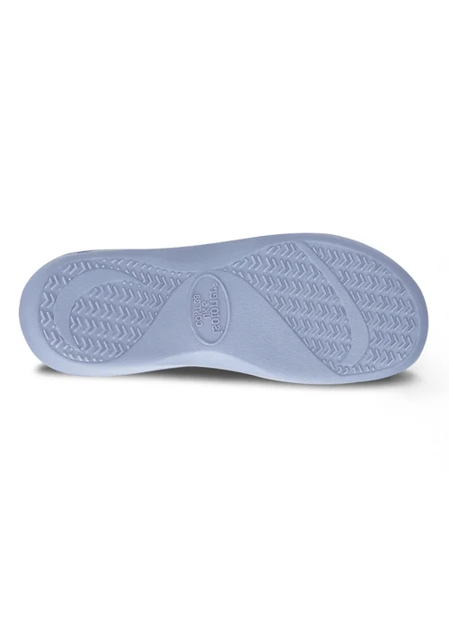 Totes Isotoner Blue Star Popcorn Terry Mule Slippers - 8 Image 6