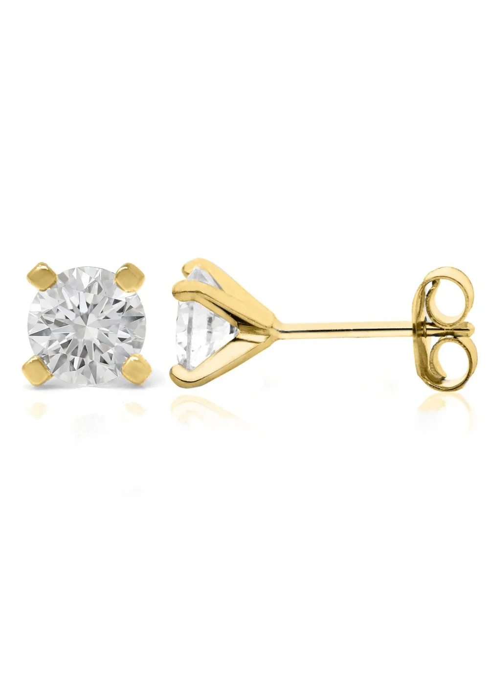 Say It With Gold Classic Claw Set Earrings - One Size Image 1