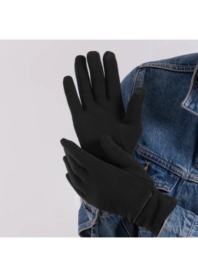 Totes Isotoner Black Thermal SmarTouch Glove