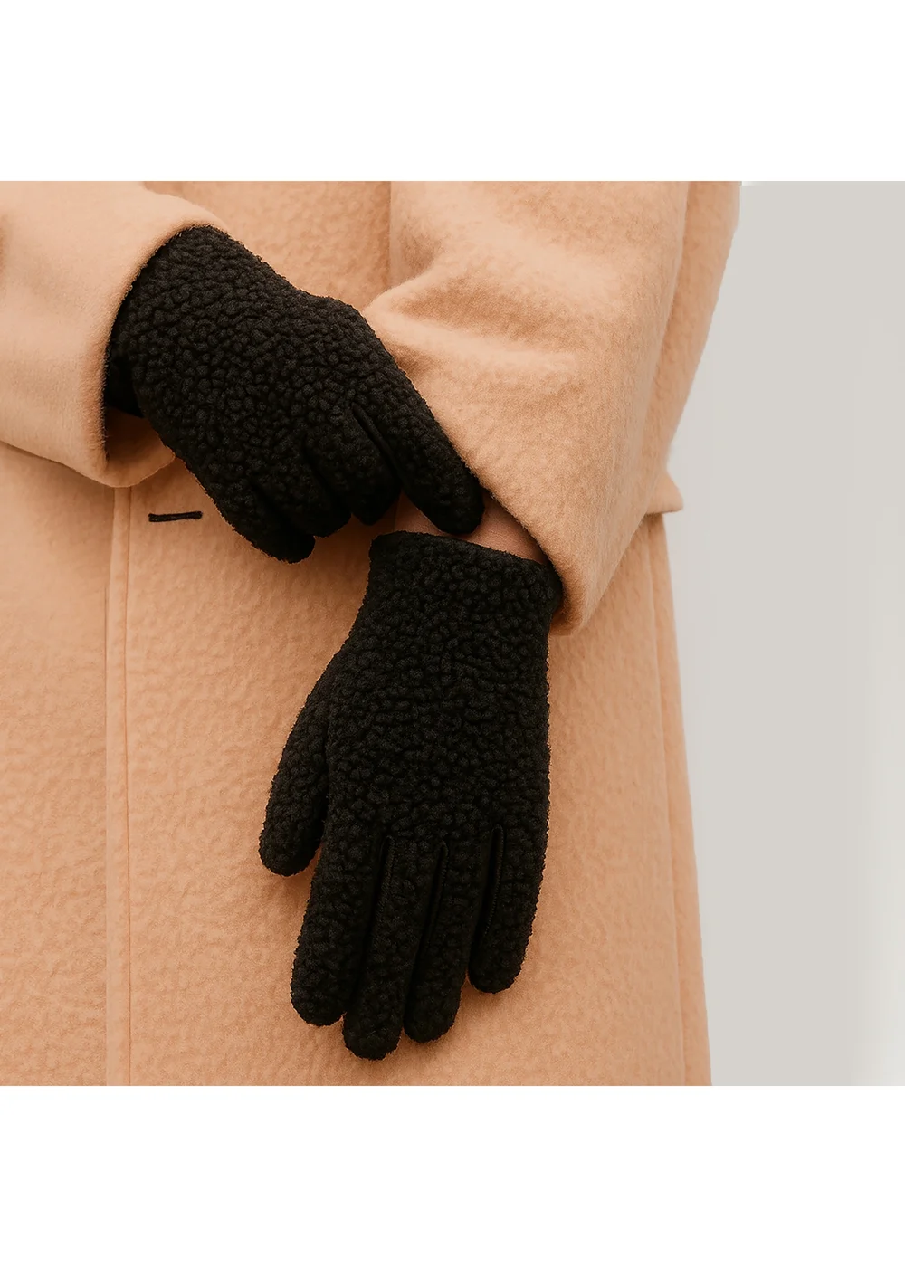 Totes Isotoner Black Borg SmarTouch Gloves - Small Image 2
