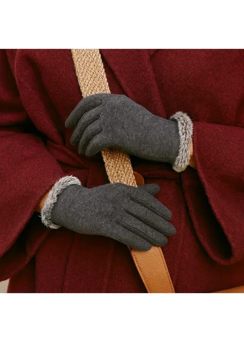 Totes Isotoner Grey Thermal SmarTouch Glove - One Size Image 2