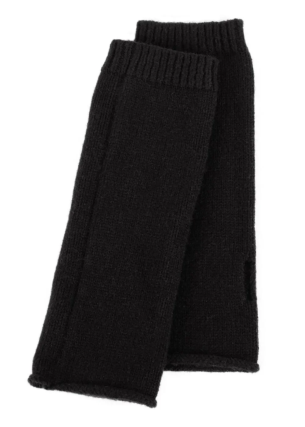 Totes Isotoner Black Soft Touch Knit Fingerless Glove - One Size Image 1