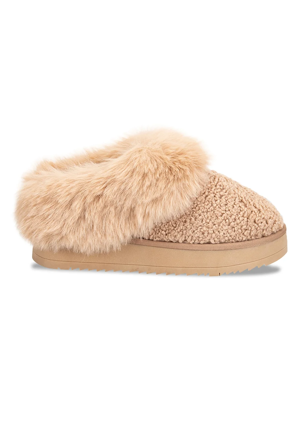 Totes Camel Textured Mule With Chunky Sole - 5 Image 4