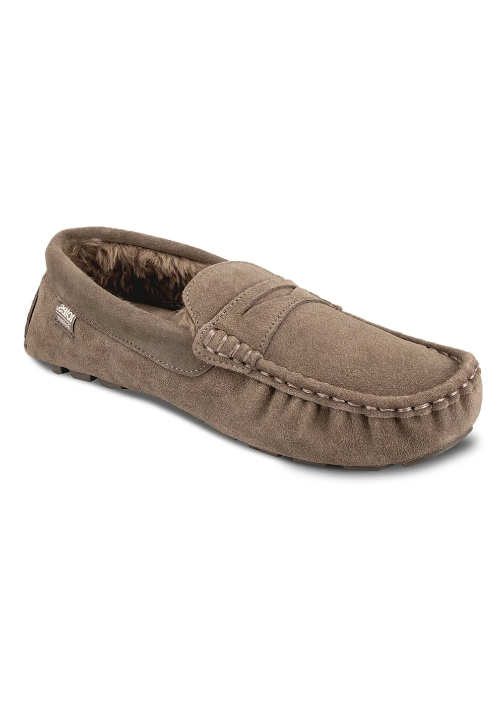 Totes Isotoner Sand Suede Moccasin With Water Repellency - 11 Image 3