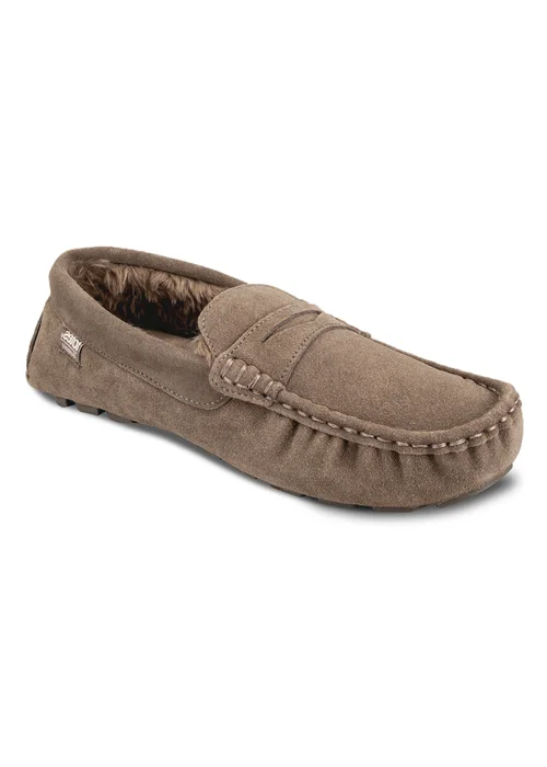Totes Isotoner Sand Suede Moccasin With Water Repellency - 11 Image 3