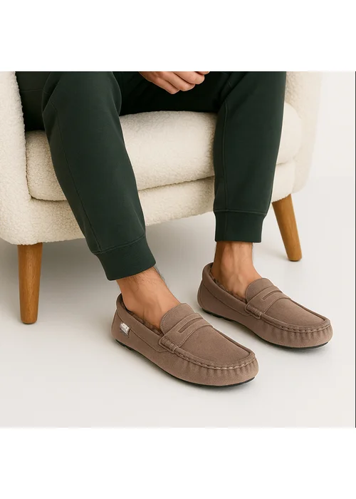Totes Isotoner Sand Suede Moccasin With Water Repellency - 11 Image 2
