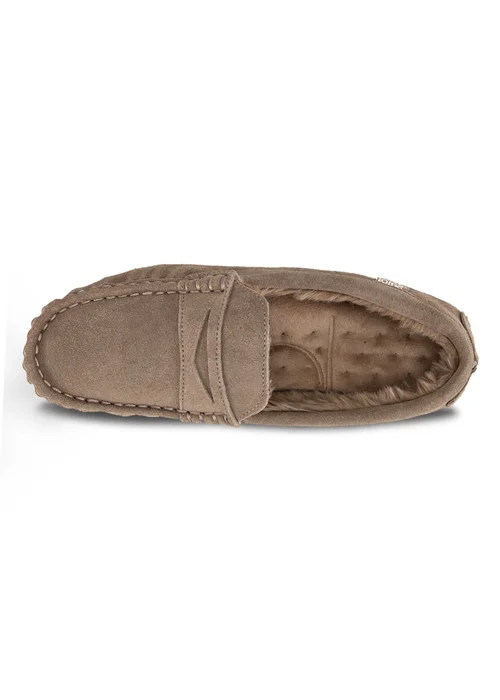 Totes Isotoner Sand Suede Moccasin With Water Repellency - 11 Image 5