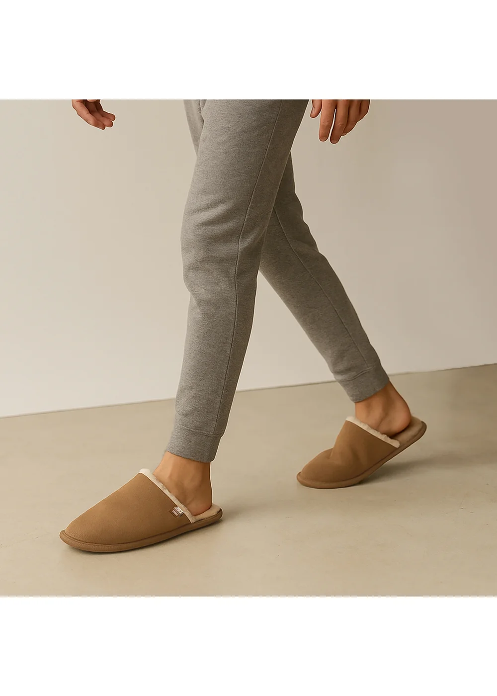 Totes Isotoner Tan Suede Mule With Water Repellency - 11 Image 2