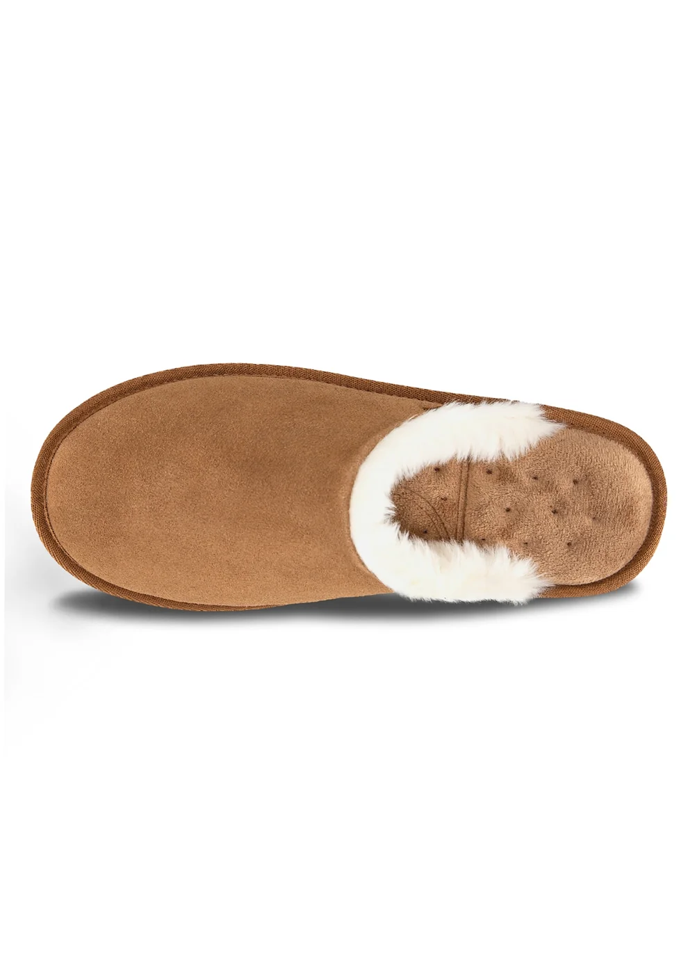 Totes Isotoner Tan Suede Mule With Water Repellency - 11 Image 5