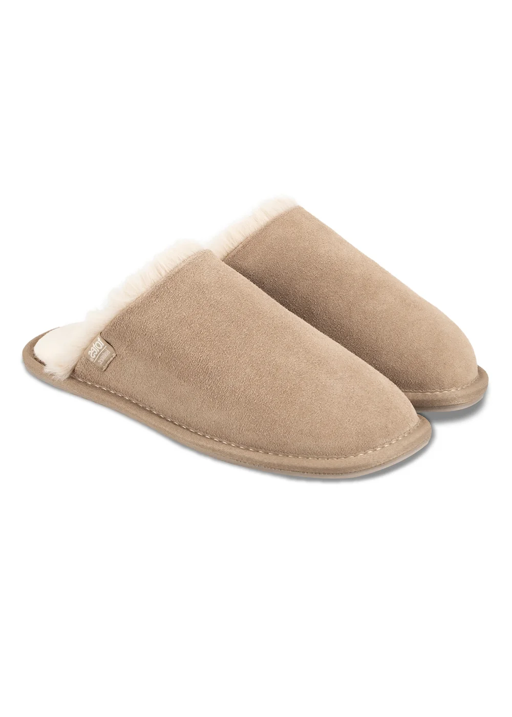 Totes Isotoner Sand Real Suede Mule With Water Repellency - 7 Image 1