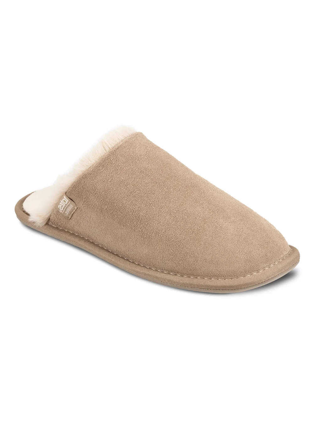 Totes Isotoner Sand Real Suede Mule With Water Repellency - 7 Image 3