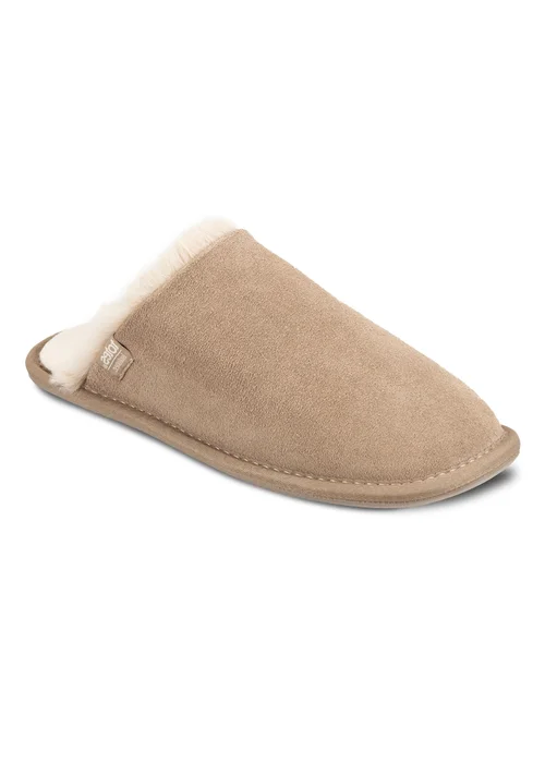 Totes Isotoner Sand Real Suede Mule With Water Repellency - 7 Image 3