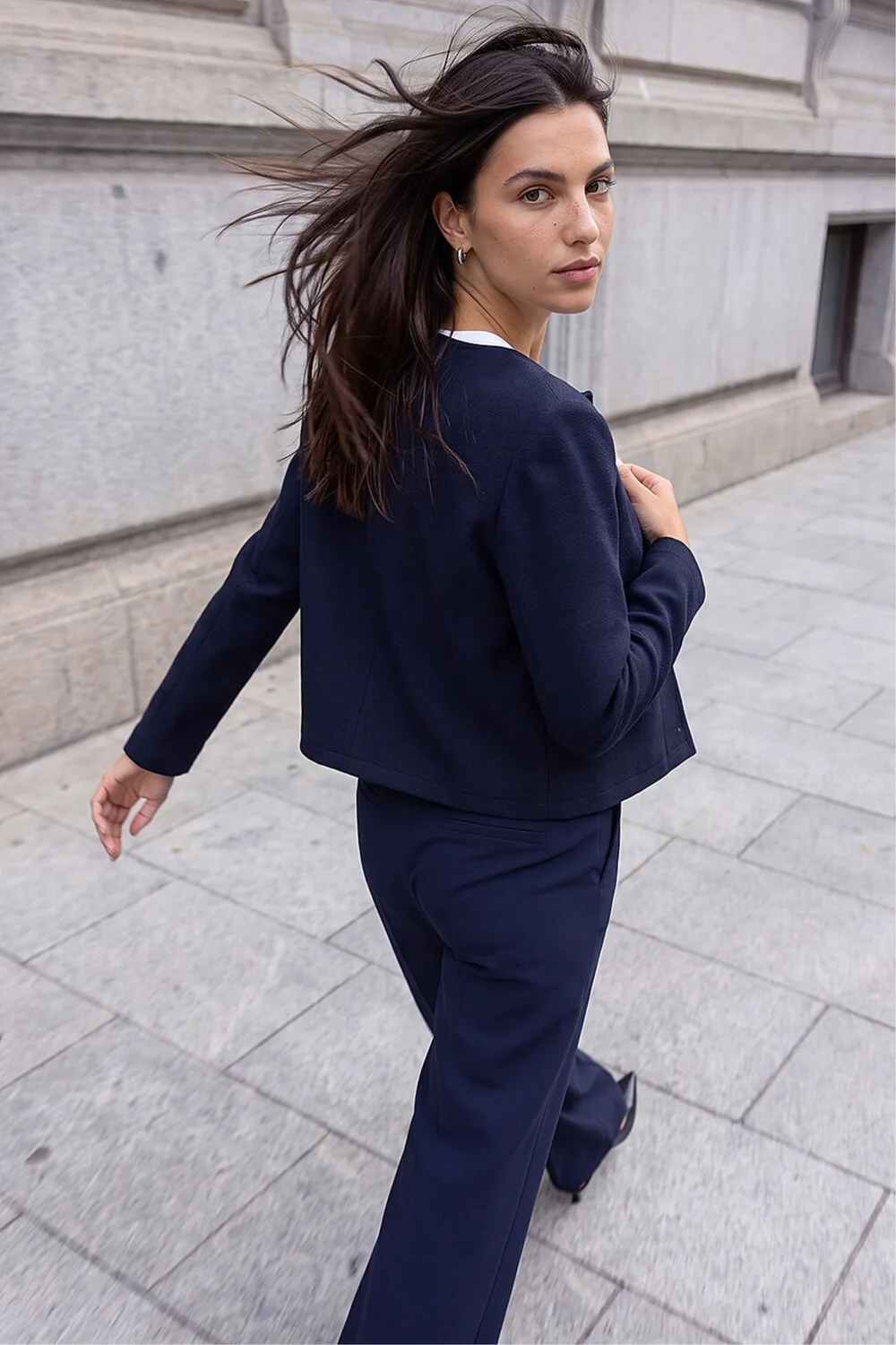 Roman Navy Buttoned Pocket Jacket - 16 Image 4