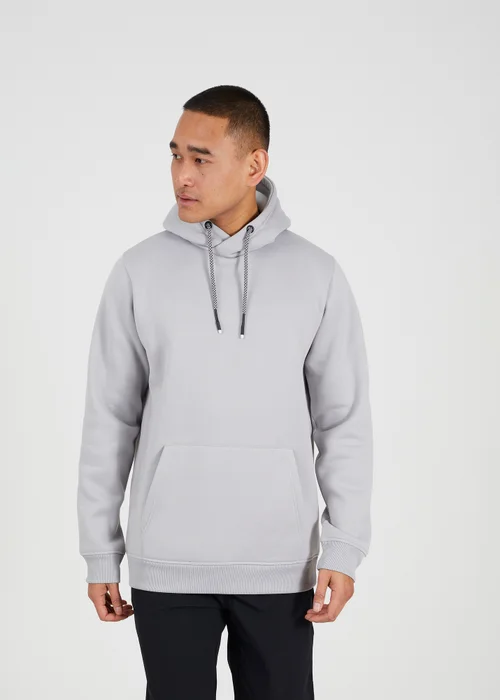 Brave Soul Grey Hoodie With Kangaroo Pocket - 2XL Image 1