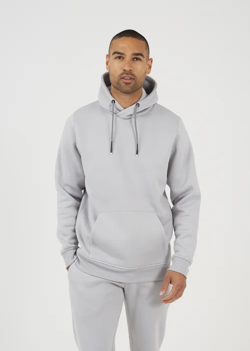 Brave Soul Grey Crossover Neck Hoodie and Joggers Set - Extra Large Image 4