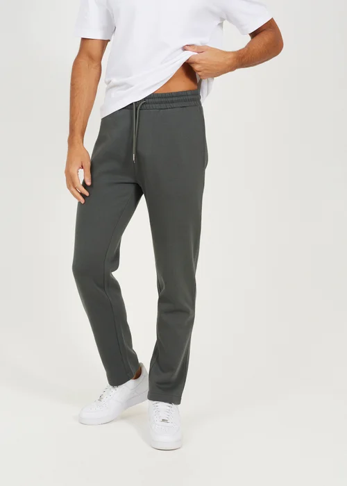 Brave Soul Green Straight Leg Open Hem Joggers - 2XL Image 1