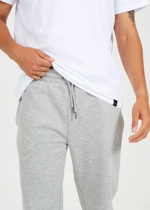 Brave Soul Grey Straight Leg Open Hem Joggers - XL Image 3