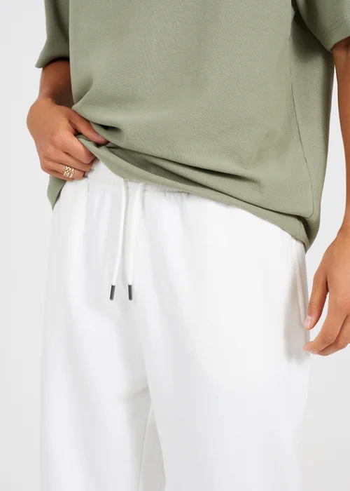 Brave Soul Cream Wide Leg Joggers - XL Image 3