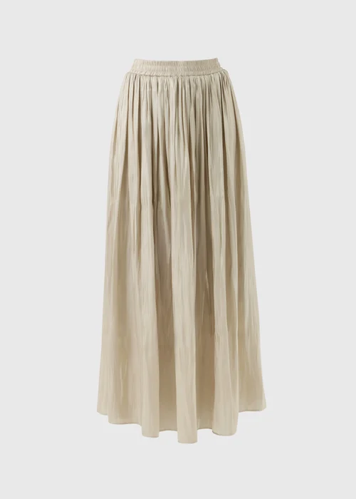 Et Vous Taupe Pleated Midi Co Ord Skirt - 20 Image 2