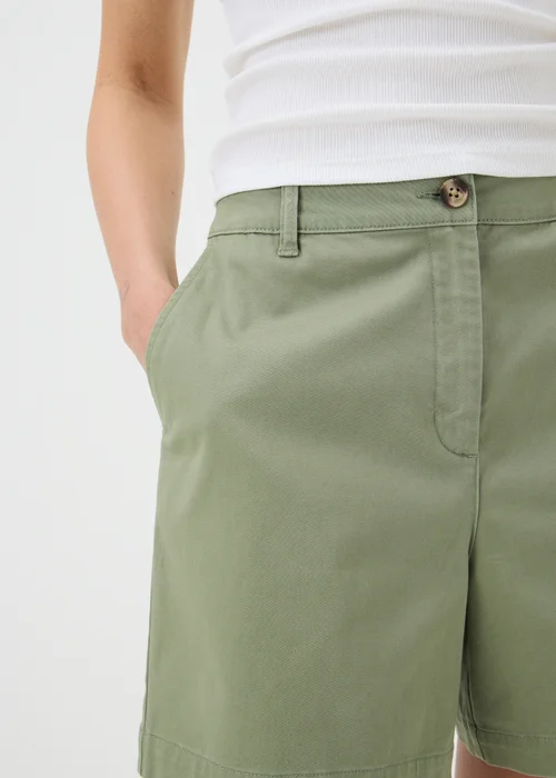 Khaki Chino Shorts - 8 Image 3