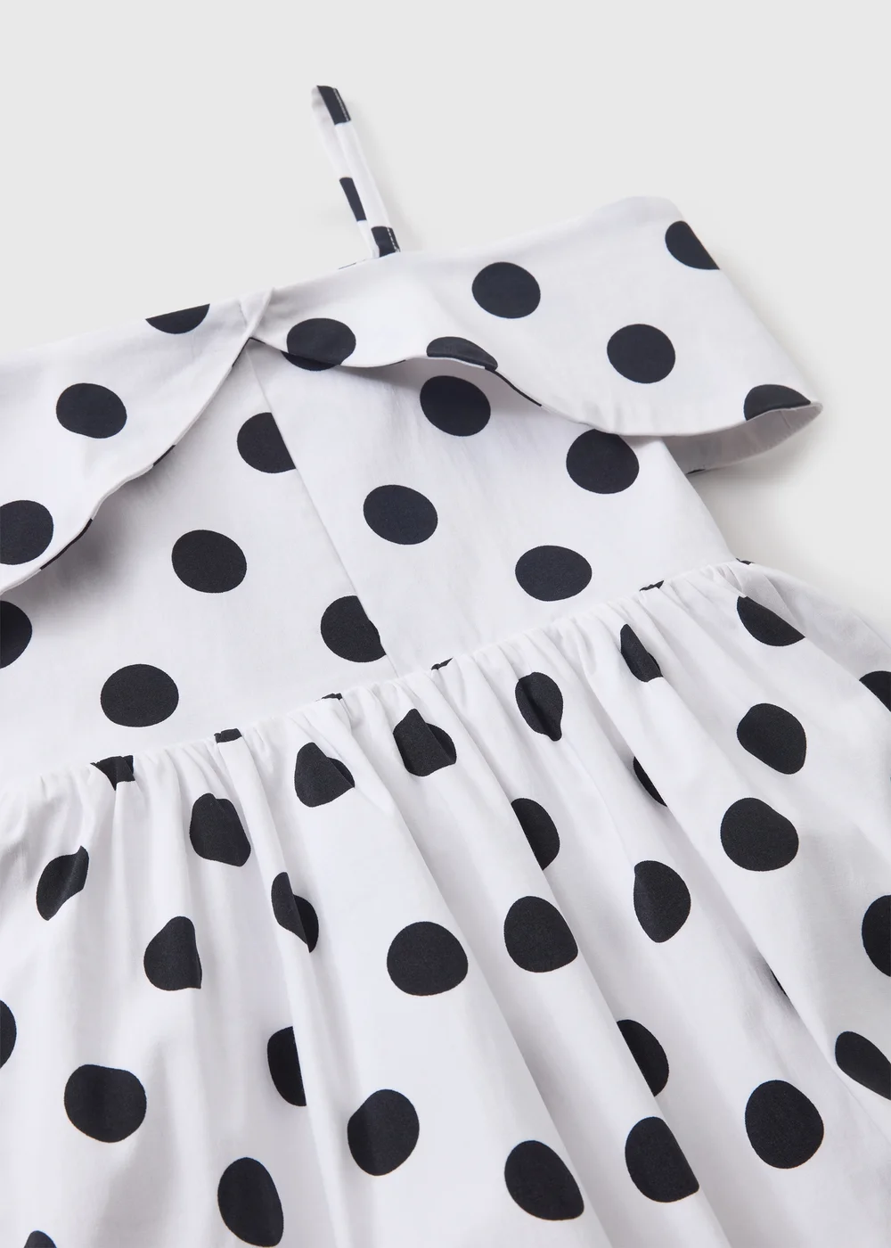Girls White Polka Dot Puffball Dress (7-15yrs) - Age 7 Years Image 2