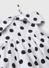 Girls White Polka Dot Puffball Dress (7-15yrs) - Age 7 Years Image 2