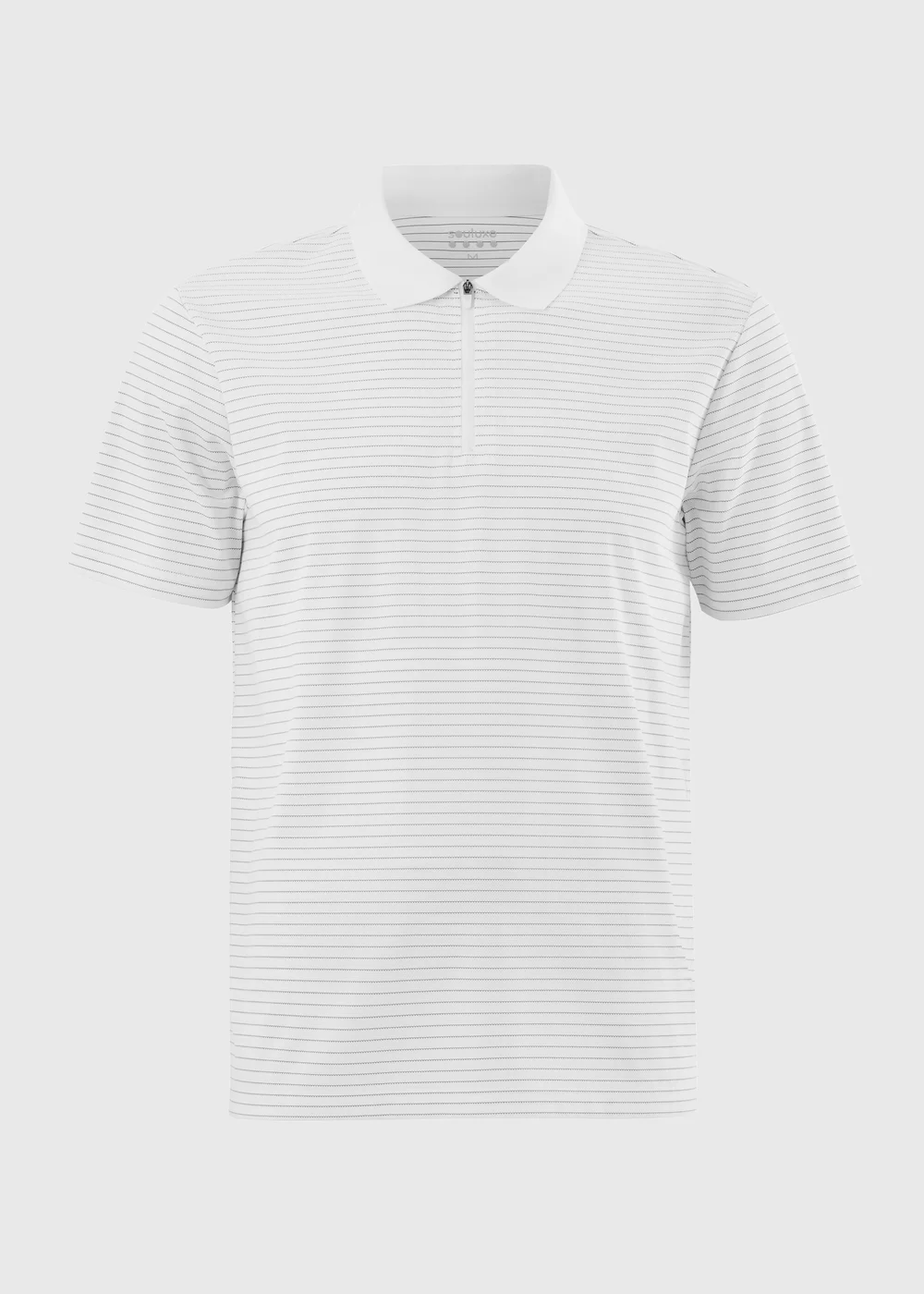 Souluxe White Stripe Golf Polo Shirt - S Image 4
