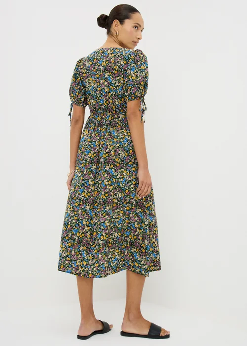 Multicolour Ditsy Floral Midi Tea Dress - 8 Image 2