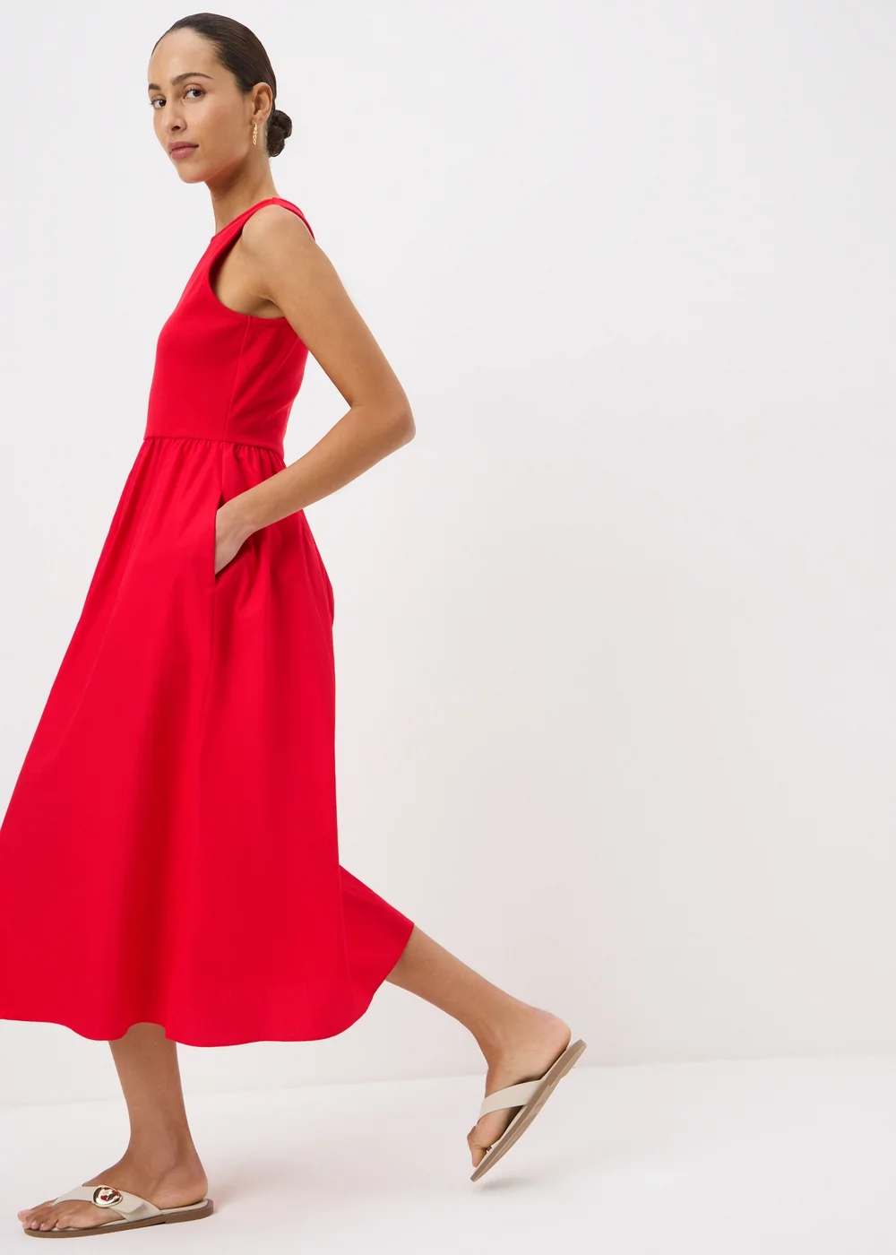 Red 2 in 1 Midi Dress - 20 Red 2 in 1 Midi Dress - 20