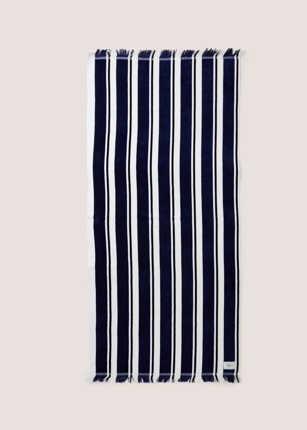Navy Beach Co Striped Towel Image 1