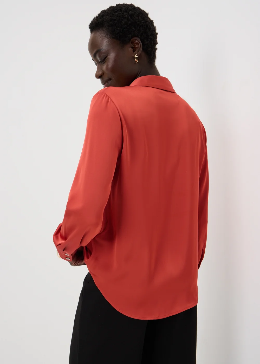 Et Vous Red Satin Shirt - 16 Image 1