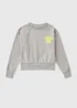 Girls Grey Malibu Acid Wash Sweatshirt (7-15yrs) - Age 9 Years Image 1