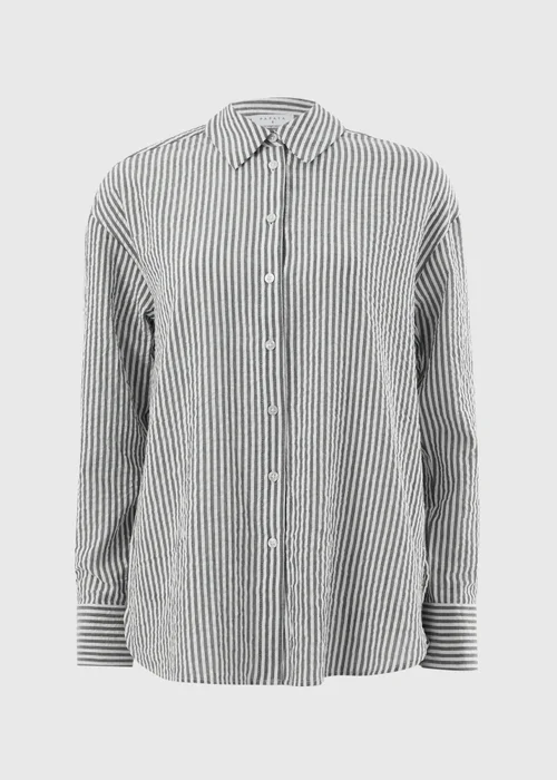 Black Stripe Seersucker Shirt - 26 Image 4