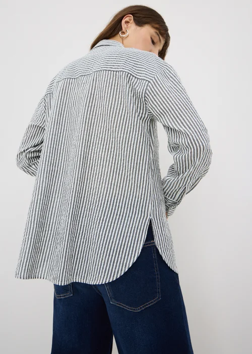 Black Stripe Seersucker Shirt - 26 Image 3