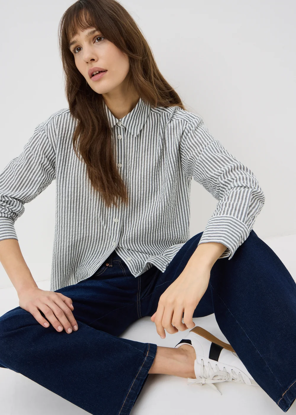 Black Stripe Seersucker Shirt - 26 Image 1