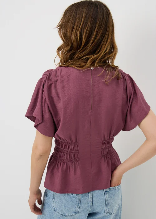 Raspberry Cinched Waist Blouse - 22 Image 2