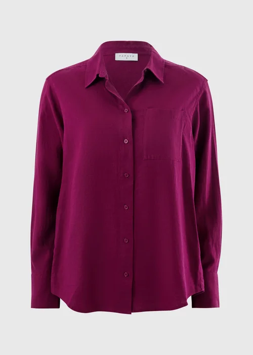 Pink Linen Blend Co Ord Shirt - 8 Image 4