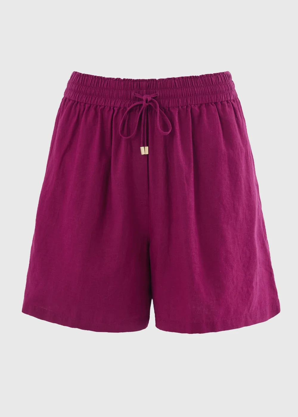 Pink Linen Blend Co Ord Shorts - 8 Image 5