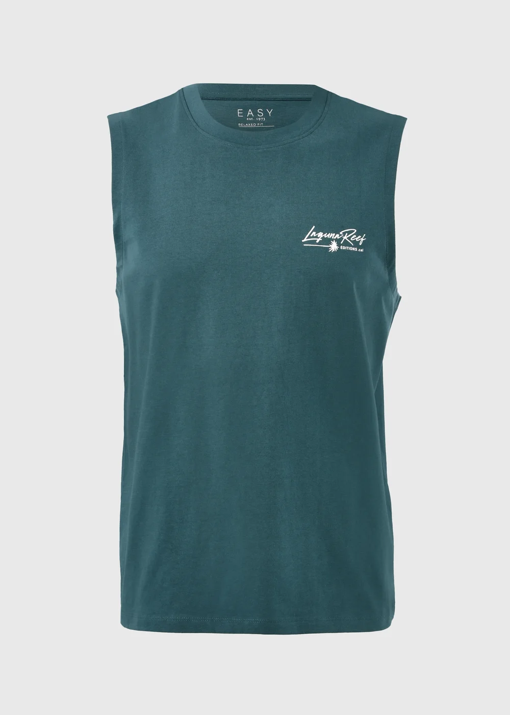 Teal Laguna Reef Relaxed Fit Vest Top - S Image 1