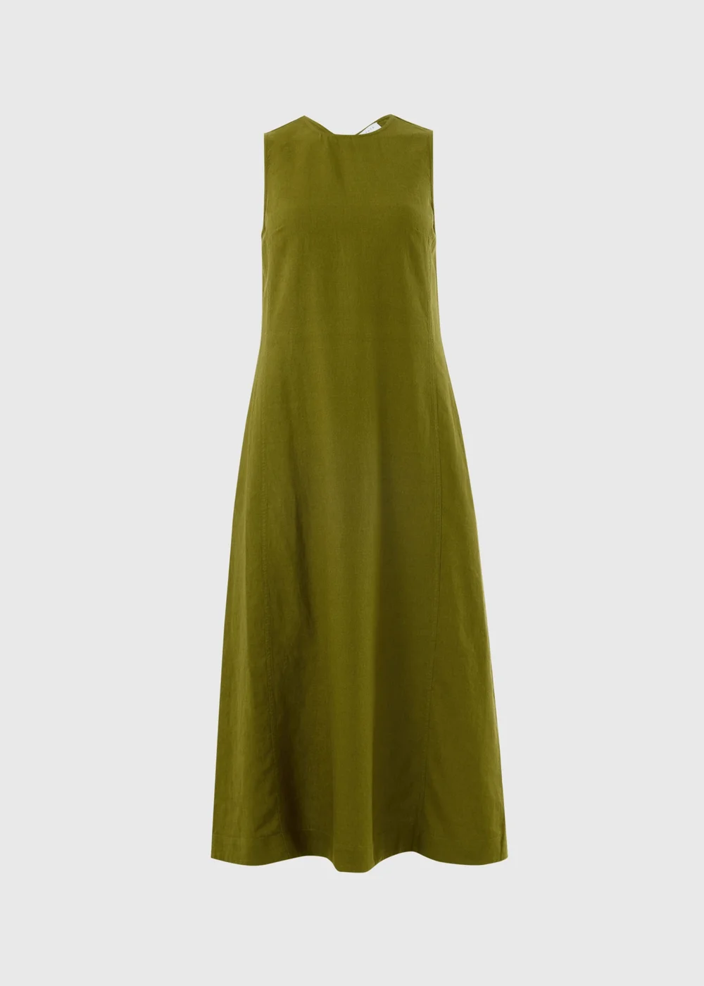 Olive Linen Blend Maxi Dress - 8 | Matalan Olive Linen Blend Maxi Dress - 8 | Matalan