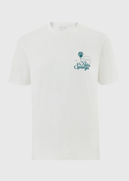 Ecru Palm Springs Back Graphic T-Shirt - S Image 4