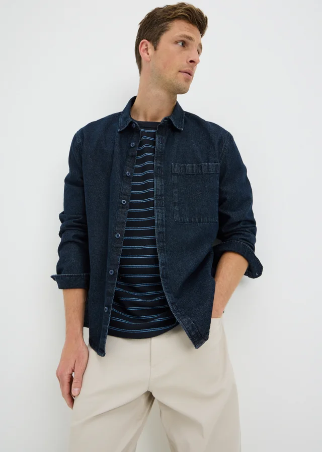 Navy Stripe Crew Neck T-Shirt