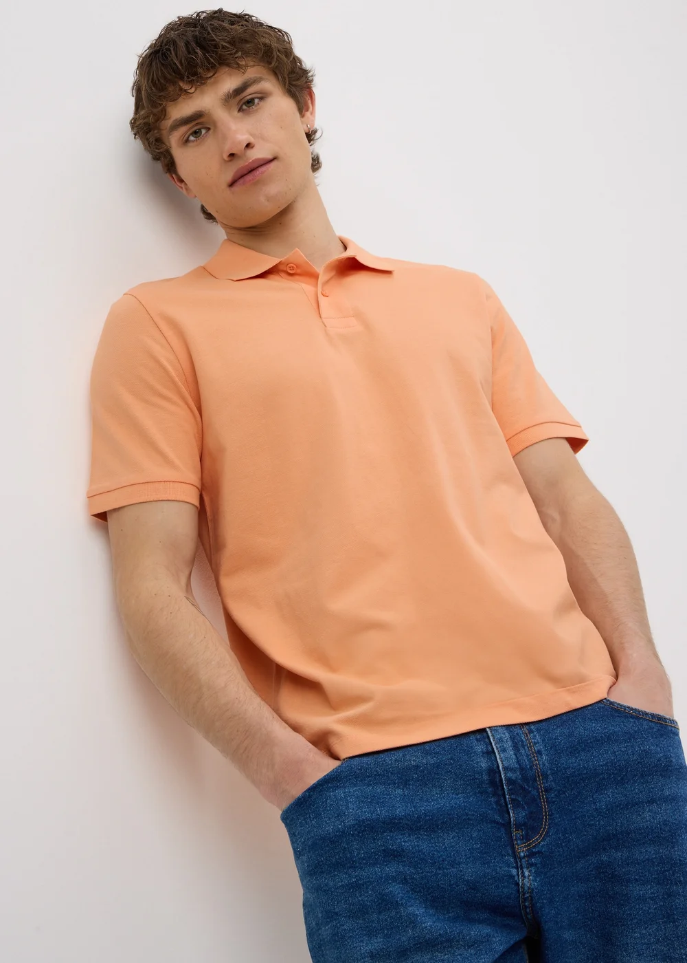 Peach Essential Polo Shirt - S Image 1