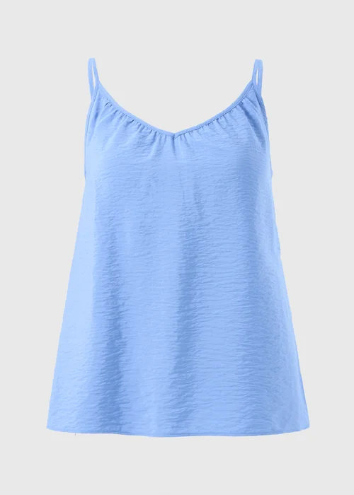 Blue Ruched Cami Top - 8 Image 4