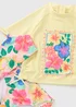 3 Piece Girls Yellow Hibiscus Flower Swim Set (6-15yrs) - 14 Yrs Image 2