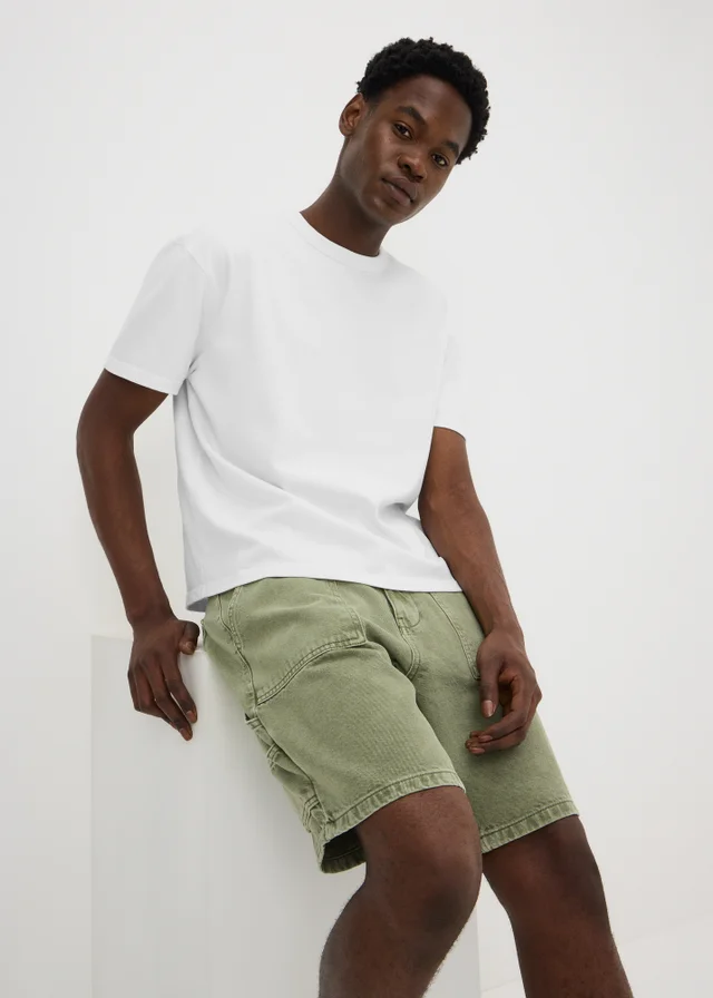 Khaki Wash Carpenter Shorts